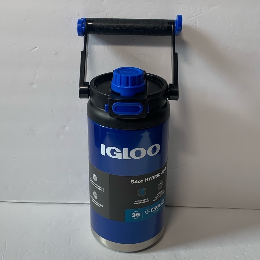 Igloo 54oz Hybrid Sports Jug Cooler Blue New
